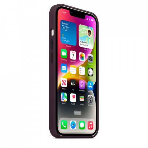 Чохол LUX Silicone Case для iPhone 14 Pro Max Elderberry with MagSafe